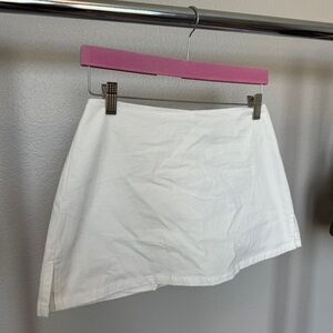 Princess Polly White Linen Skort